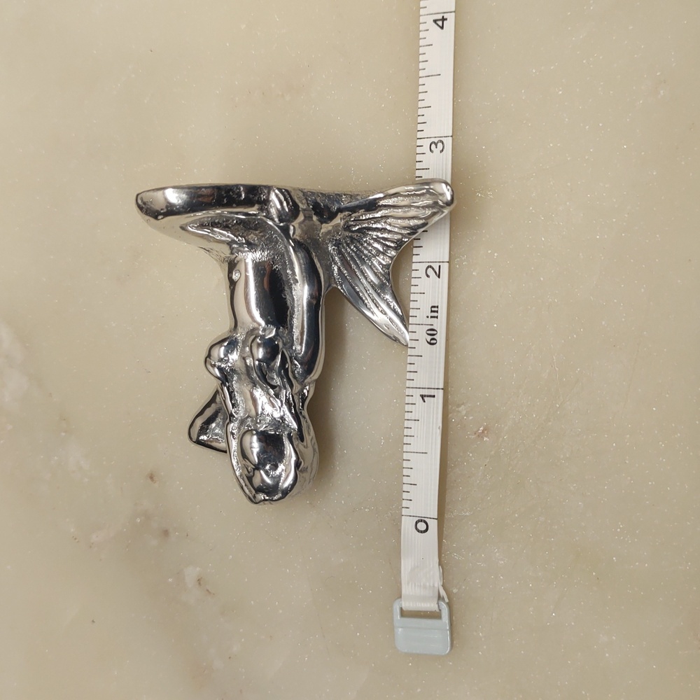 Final Sale!🔥NEW! Mariposa RARE Silver Mermaid Napkin Box And Mermaid Weight - Picture 12 of 16